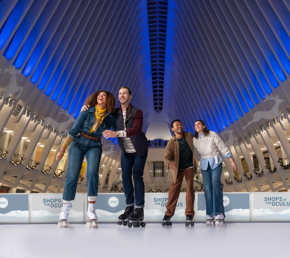 Roller skate around the Oculus and enjoy the holiday cheer. 